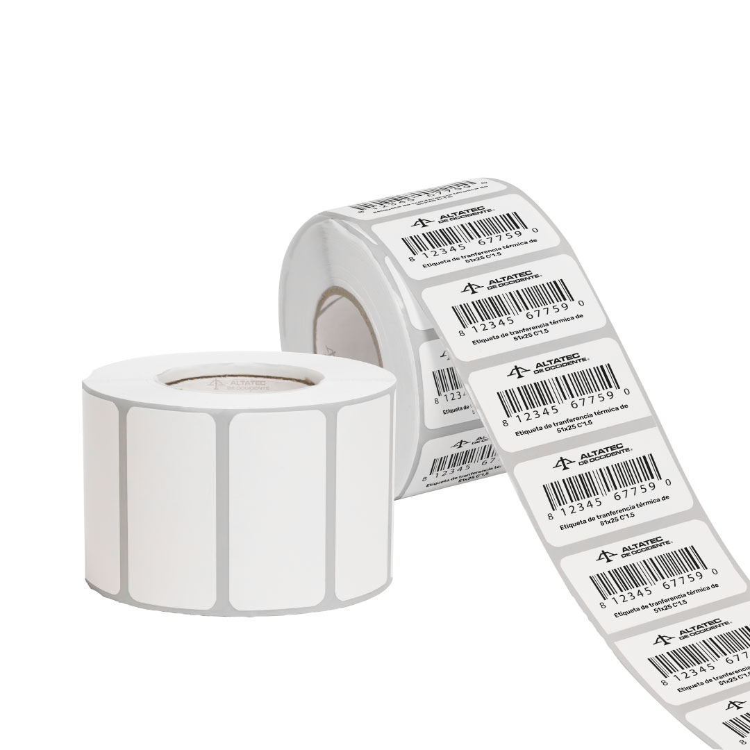 Etiquetas térmicas - 51x25mm - 10k unidades