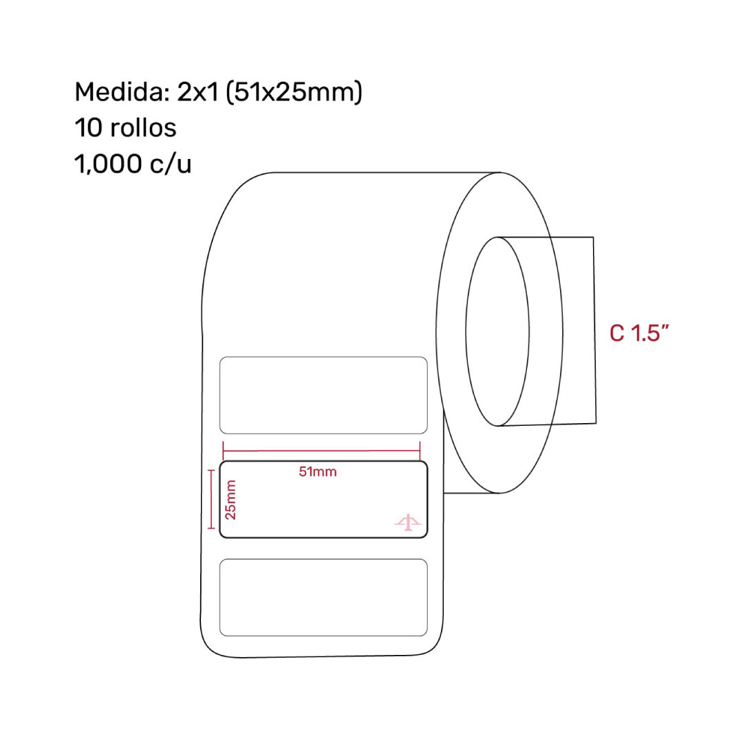 Etiquetas térmicas directas - 102x152mm - 1.5k unidades - Image 2