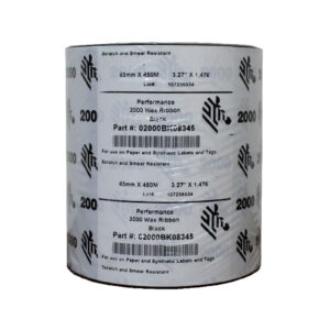 Ribbon De Cera Zebra 83mm x 450m